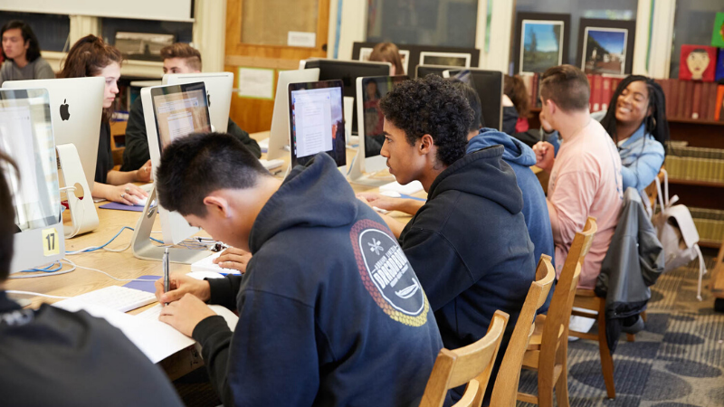 students in a computer lab students in a computer lab