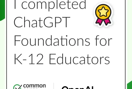 ChatGPT Foundations for K–12 Educators