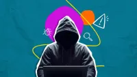 a silhouette of a computer hacker
