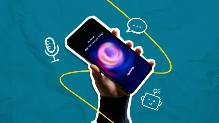 An AI voice application on a phone