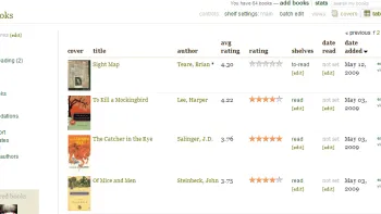 A user's library view.
