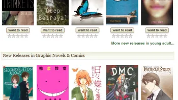 The home page offers new releases in chosen genres.