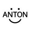 ANTON logo consists of a smiling face with the name ANTON in the middle