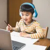 asian boy doing distance learning