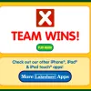 Cute graphics and bright backgrounds entertain kids.