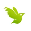 Padlet logo of a paper crane on a black background.