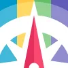 Padlet logo of a paper crane on a black background.